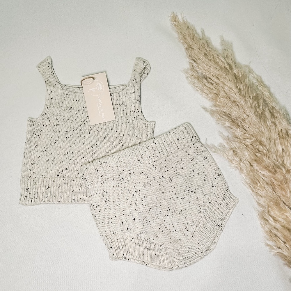 Speckled Knit Set